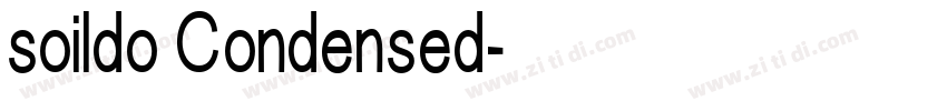 soildo Condensed字体转换